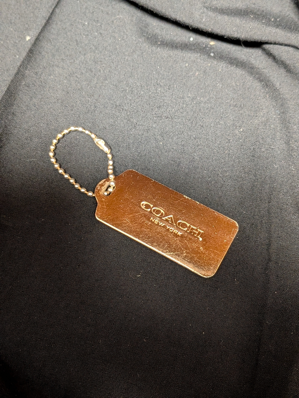 Coach Rose Gold Hang Tag